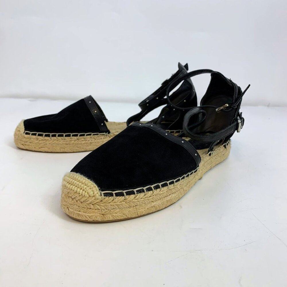 Rebecca‎ Minkoff Women's Gilles Leather Wrap Studded Espadrille Size 9.5